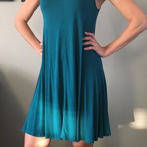Loft teal dress